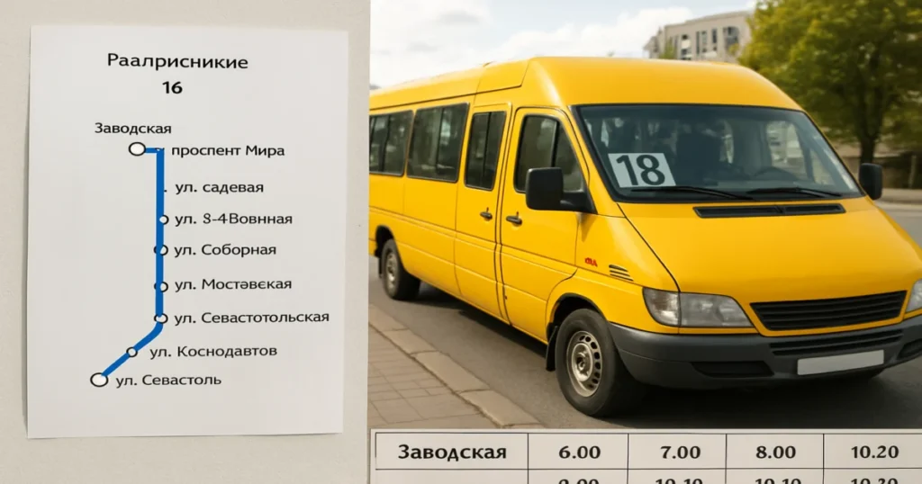 График, схема и стоимость проезда маршрутки №18: все детали для пассажиров
