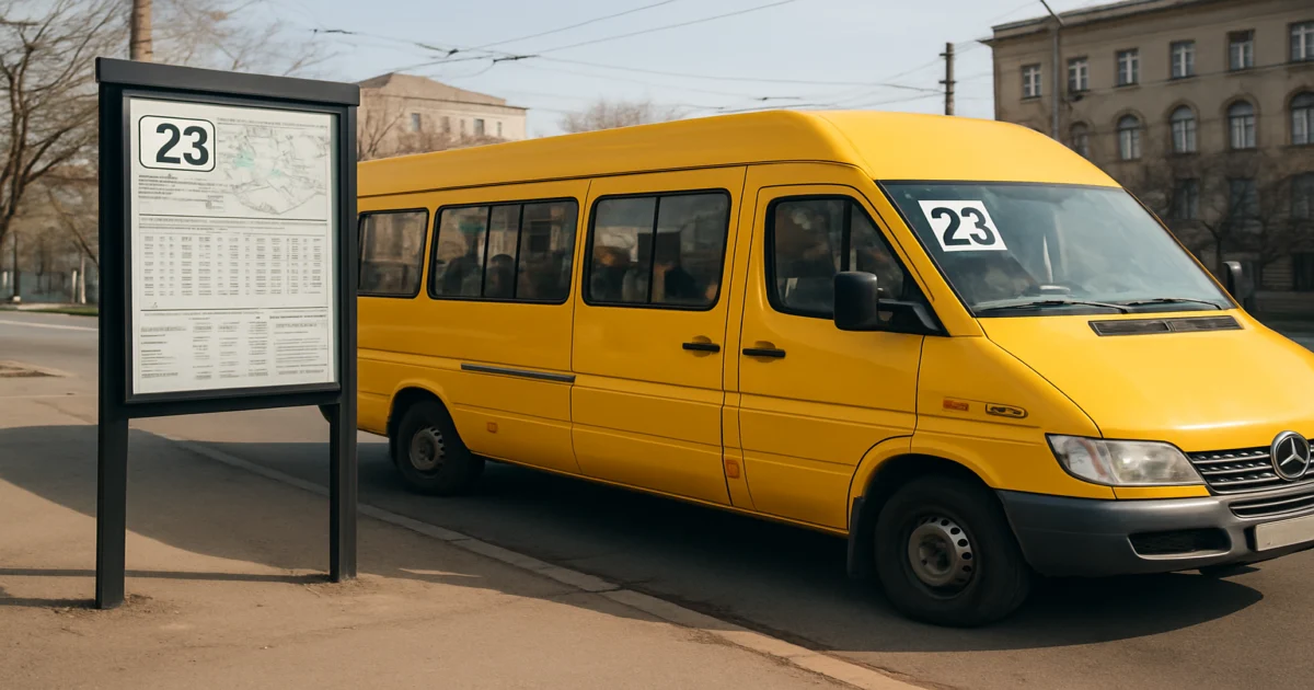 Маршрутка №23 в Николаеве: Расписание, схема, стоимость