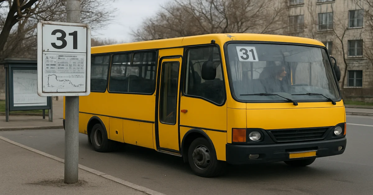 Маршрутка №31 в Николаеве: Расписание, схема, стоимость