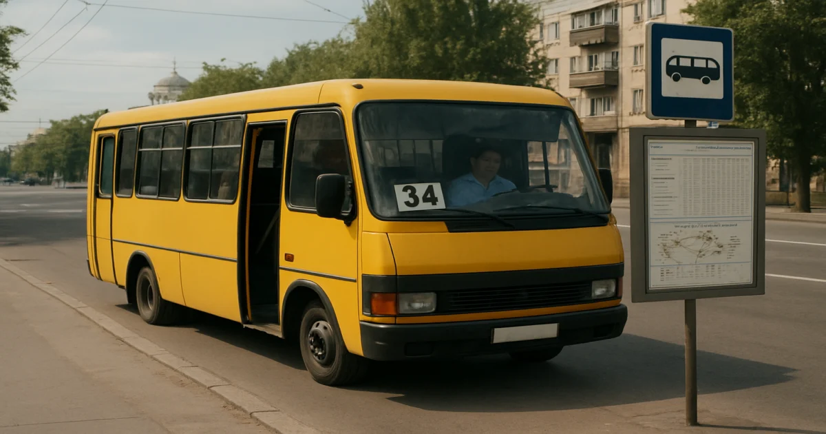 Маршрутка №34 в Николаеве: Расписание, схема, стоимость